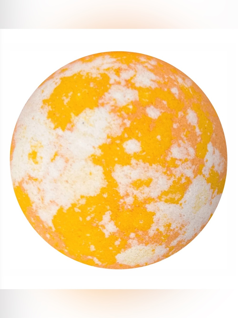 Candy corn bath bomb